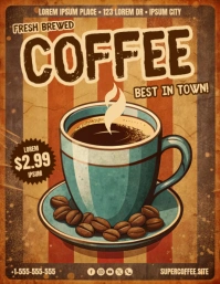 Vintage Coffee Flyer template