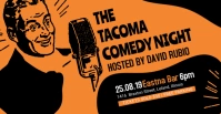 Vintage Comedy Night Facebook Event Banner template