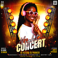 Vintage Concert  Instagram Post template