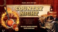 Vintage Country Night Digital Display (16:9) template