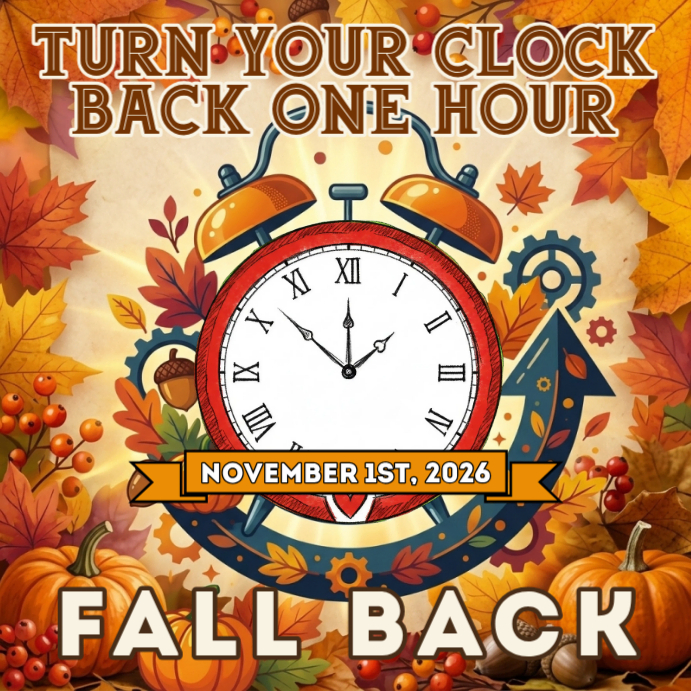 Vintage Daylight Saving Time Reminder Pos Instagram Template | PosterMyWall