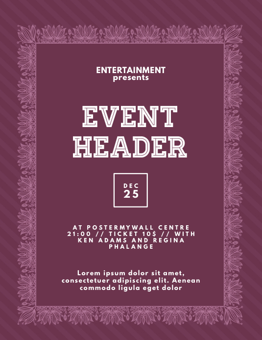 Copy of Vintage Event Flyer Design template | PosterMyWall
