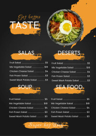 Menu Outlay Delicious food menu restaurant template | PosterMyWall