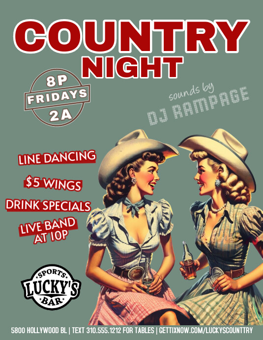 VINTAGE FULL THROTTLE COUNTRY FLYER Template | PosterMyWall