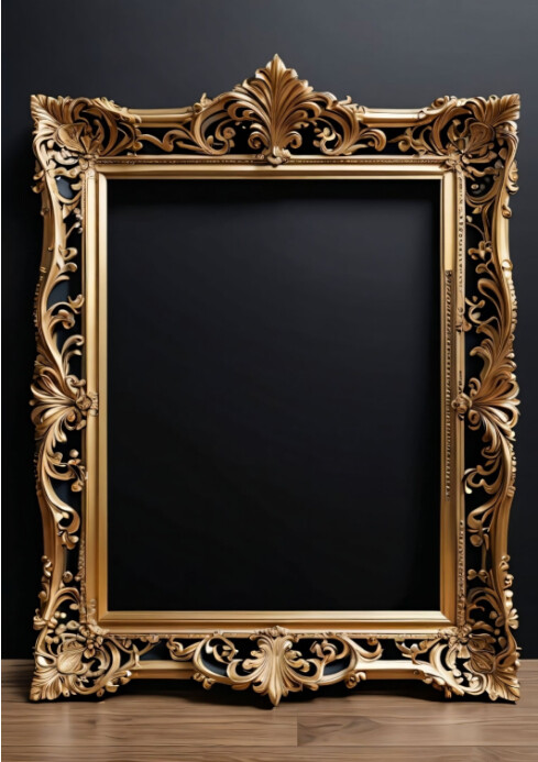 Vintage Golden photo portrait Template | PosterMyWall