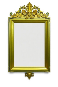 Vintage Green Frame Sample  Poster template