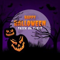 Vintage Halloween Instagram Post template