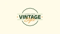 vintage logo Blog Header template