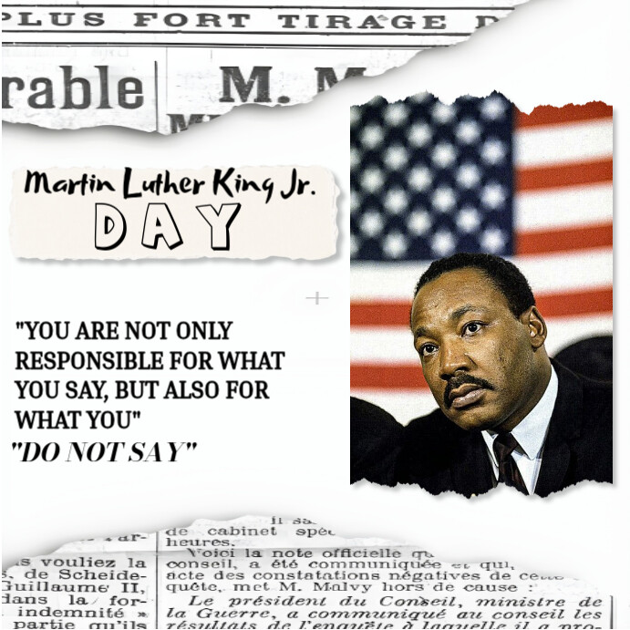 Copy of Vintage Martin Luther King Jr Day Post Square (1:1) | PosterMyWall