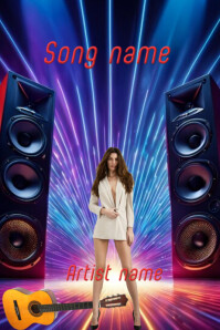 Vintage Music Cover  Poster 海报 template
