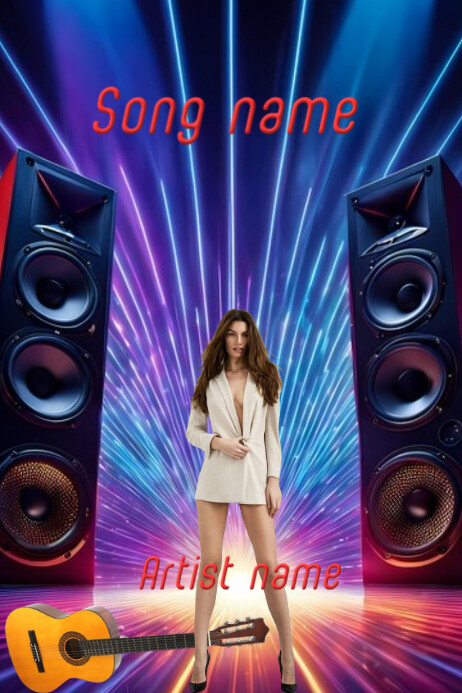 Vintage Music Cover  Poster Affiche template