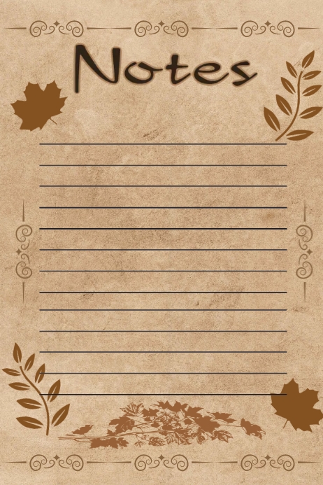 Vintage Notes Template | PosterMyWall