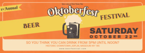 Оранжевый Oktoberfest Beer Festival Portada de Facebook Template