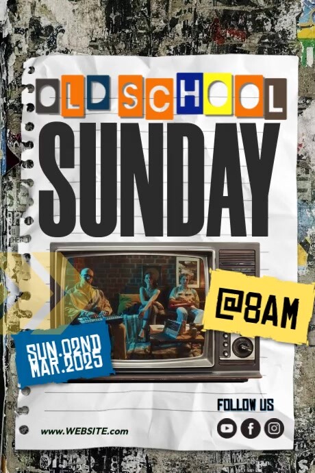 Vintage Old School Vintage Poster Template | PosterMyWall