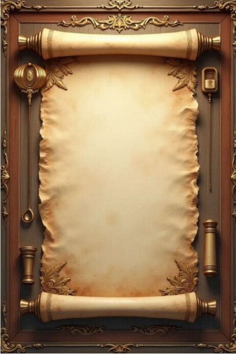 Copy of Vintage Paper Scroll | PosterMyWall