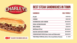 Vintage Philly Steaks Digital Display Menu template