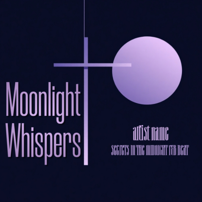 Vintage R&B Urban Night Album Cover Template – Smooth Gradients ...