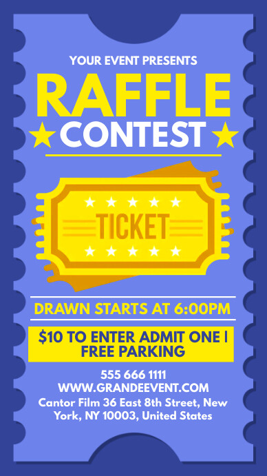 Vintage Raffle Contest Instagram Story Template | PosterMyWall
