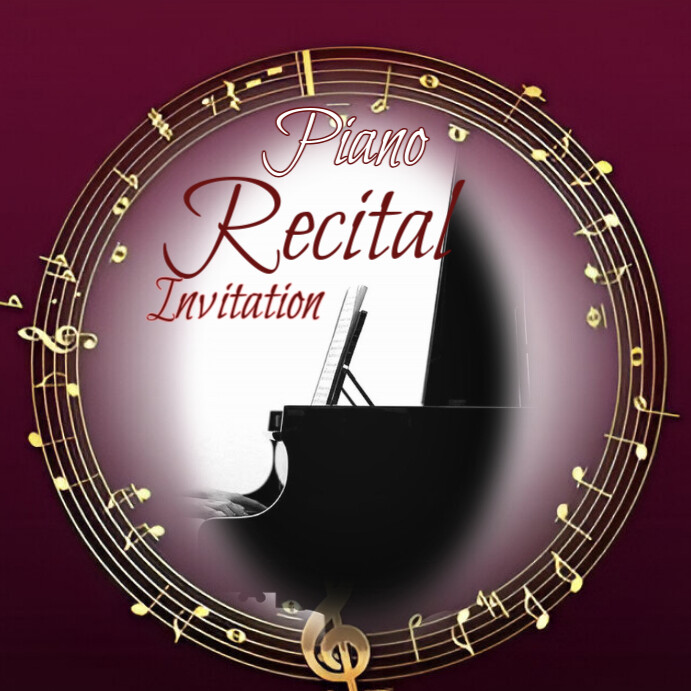 Copy of Vintage Recital Invitation Instagram Post | PosterMyWall
