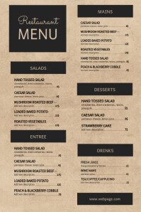 4 050 Vintage Menu Customizable Design Templates Postermywall 4 050 Vintage Menu Customizable Design Templates Postermywall