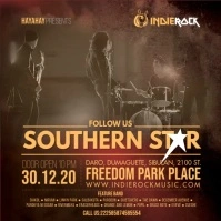 Vintage Rock Band Advertisement Square Video สี่เหลี่ยมจัตุรัส (1:1) template