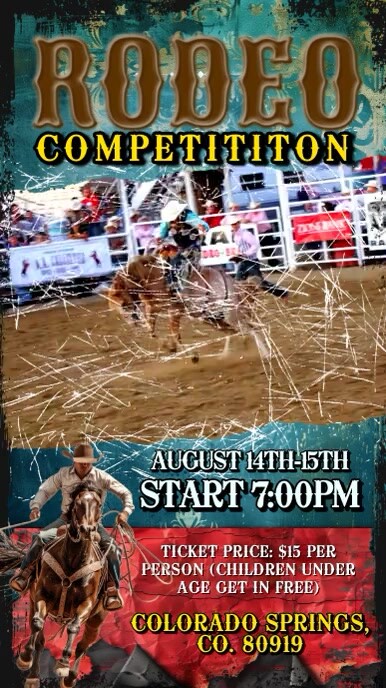 Vintage Rodeo Instagram Reel Template | PosterMyWall