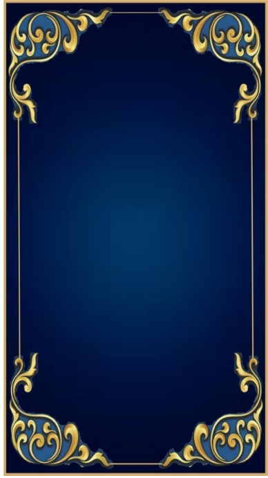 Vintage Royal Blue and Gold Ornate Frame Template | PosterMyWall