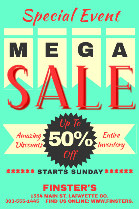 Vintage Sale Template | PosterMyWall