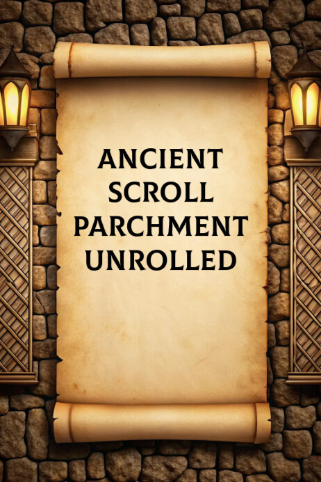 Vintage scroll template Poster