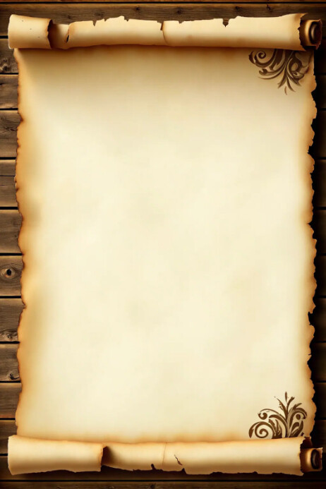 Vintage Scroll Template Poster