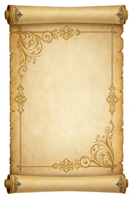 Vintage Scroll Template Poster
