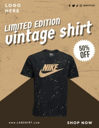 Vintage Shirt Sale Volante (Carta US) template