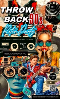 Vintage Throw Back 90s Retro/ Rodeo Party Us Legal template