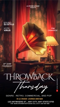 Vintage Throwback Thursday  Instagram Story Instagram-verhaal template