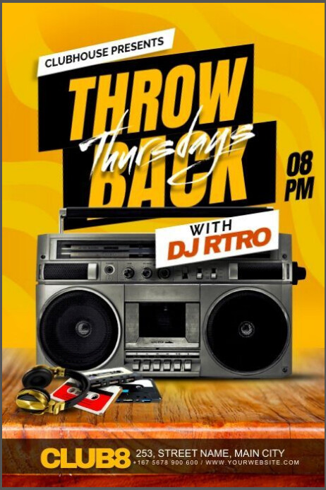 Plantilla de Vintage Throwback Thursday Poster | PosterMyWall