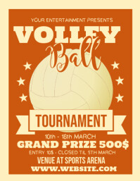 590 Volleyball Tournament Customizable Design Templates