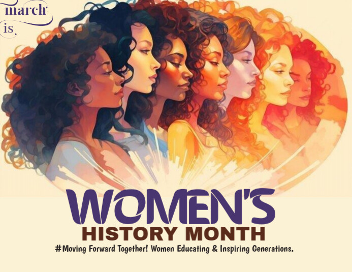 Vintage Women's History Month  Flyer (us Letter) template