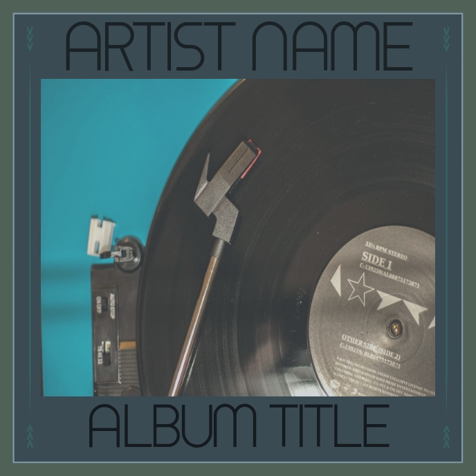 VINYL ALBUM COVER TEMPLATE