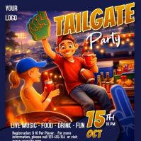 Roxo Tailgate Party Instagram-opslag Template