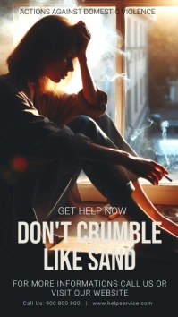Violence Awareness Instagram Ad template
