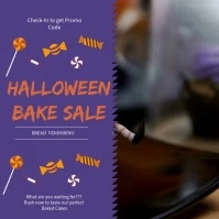Violet Bake Sale Video Ad Template Kwadrat (1:1)