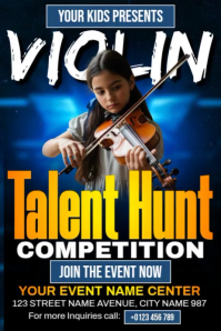 Violin Competition Plakat template