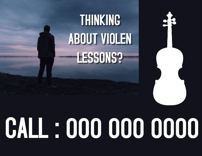 Lesson Flyer Viola Copy of VIOLIN LESSONS FLYER | PosterMyWall