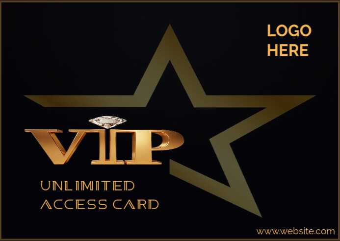VIP Access Card Template | PosterMyWall