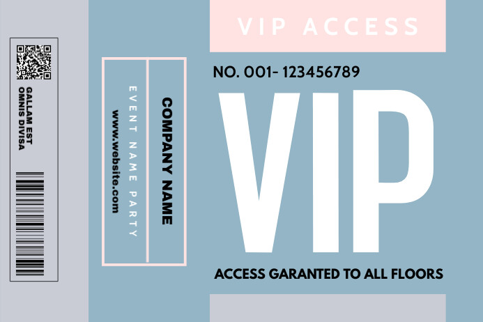 vip-access-template-postermywall for Downloadable Printable Vip Pass Template Free VIP ACCESS Template | PosterMyWall for Downloadable Printable Vip Pass Template Free