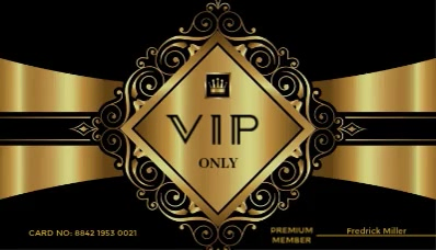 VIP Business Card เทมเพลต | PosterMyWall