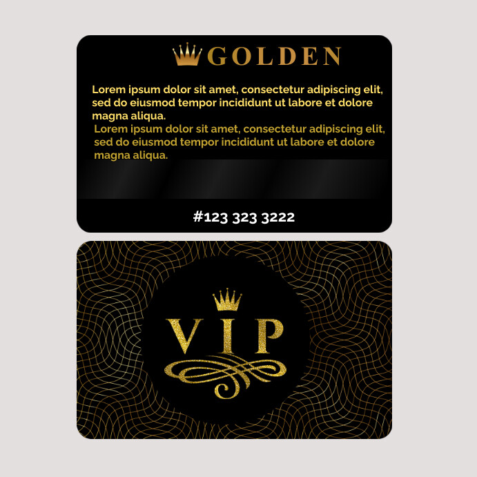 Vip Card Template | PosterMyWall