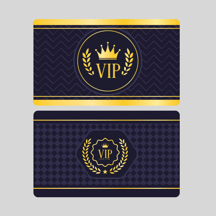 Vip Gold Post Vip Card Gold Template | PosterMyWall