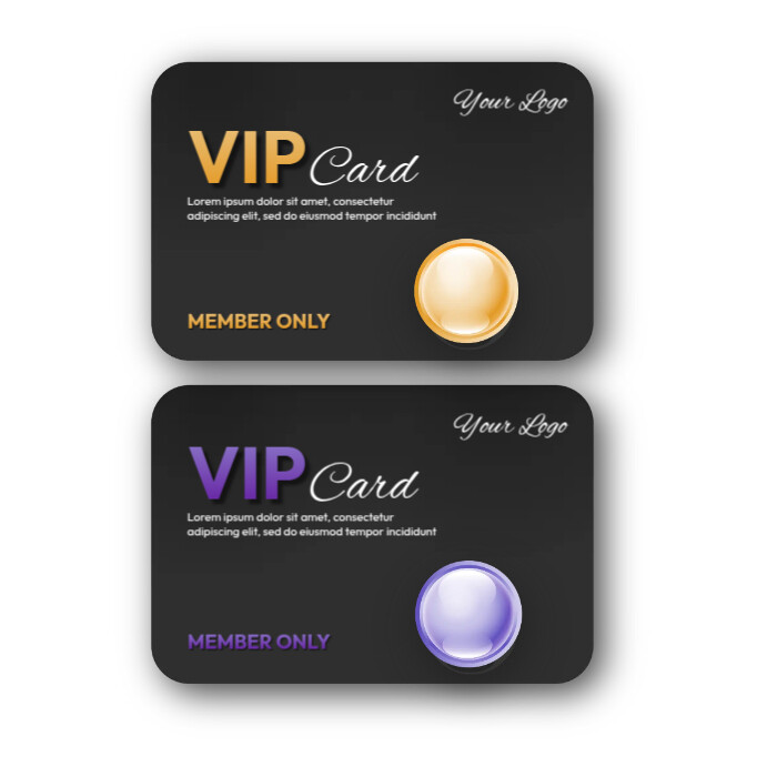 Ad Vip VIP Card Membership Ads Template | PosterMyWall