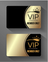 Black Vip Membership Card A4 Template | PosterMyWall